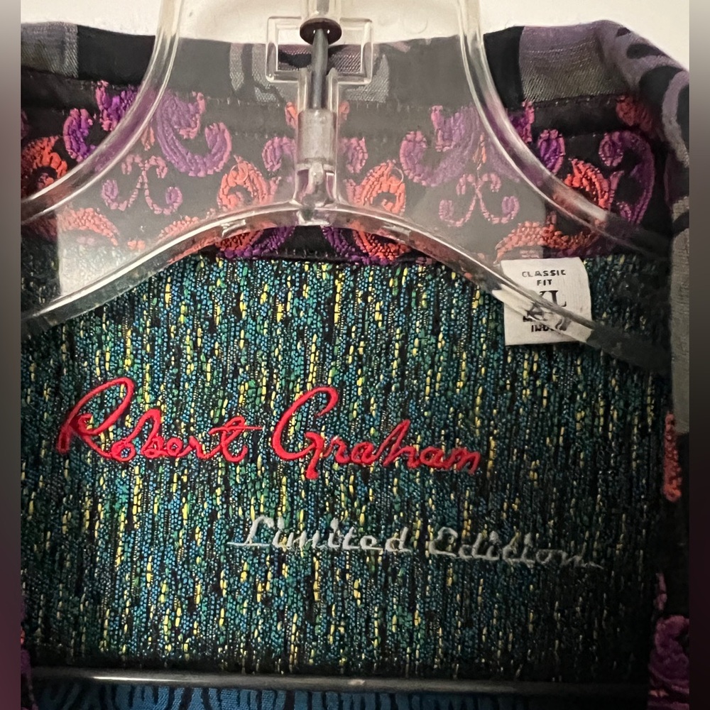 Robert Graham Dancing Buddha Limited Edition button down shirt XL - Picture 3 of 9